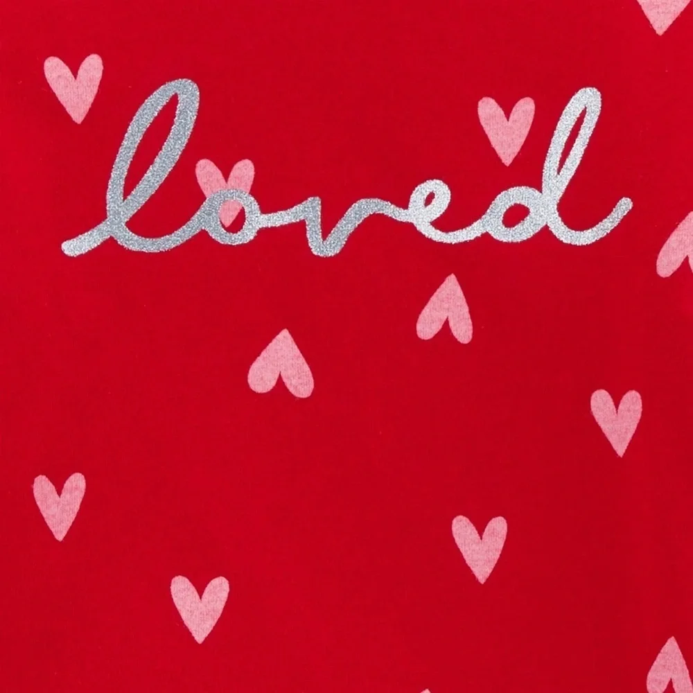 Carter's nwt Toddler Girls' 2pk Valentine's Day Hearts and Florals T-Shirt